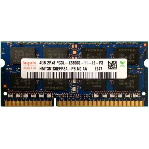 

Модуль памяти SO-DIMM 4GB/1600 1.35V DDR3 Hynix (HMT351S6EFR8A-PB) - Refubrished