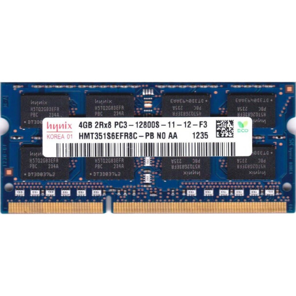 

Оперативная память SO-DIMM 4GB/1600 DDR3L Hynix (HMT351S6EFR8C-PB) "Refurbished"
