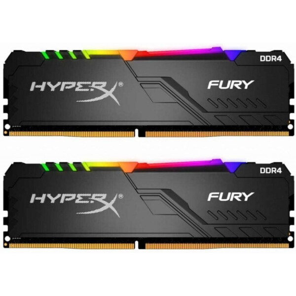 

Оперативная память DDR4 16GB (2x8GB) 3733 MHz HyperX Fury RGB Kingston (HX437C19FB3AK2/16)