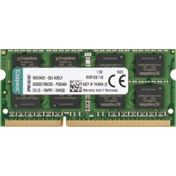 

Оперативная память SoDIMM DDR3 8GB 1600 MHz Kingston (KVR16S11/8)