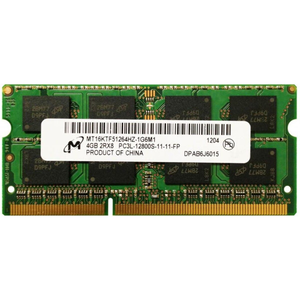 

SO-DIMM 4GB/1600 DDR3L Micron (MT16KTF51264HZ-1G6M1) "Refurbished"