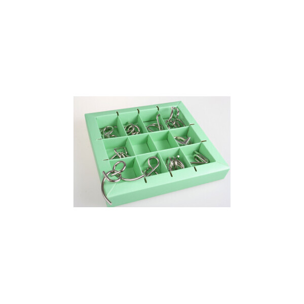 

Набор головоломок 10 Metall Puzzles green 10 головоломок Eureka 3D Puzzle 473357