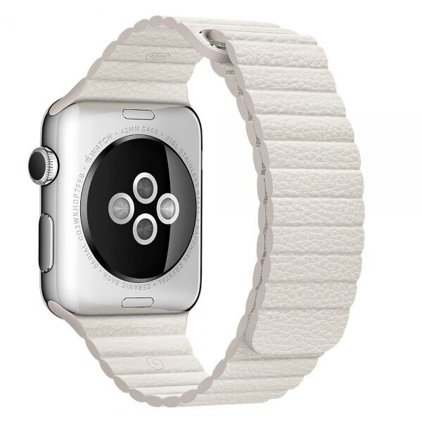 

Ремешок Leather Loop Bracelet для Apple Watch 38mm/40mm White