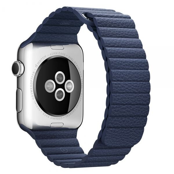 

Ремешок Leather Loop Bracelet для Apple Watch 42mm/44mm Dark Blue