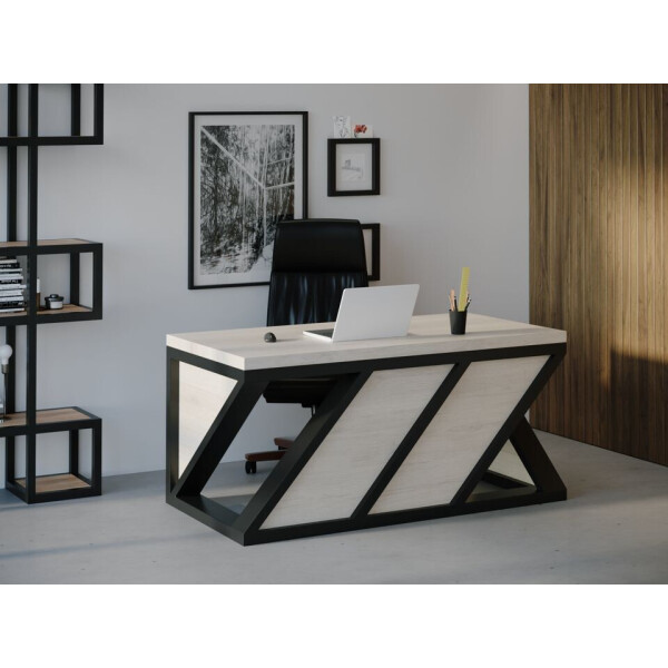 

Компьютерный стол Skandi Wood SW072 Алабама 140 х 80 х 75 см МДФ+Шпон Дуб Белый (SW07214875WhOMDF)