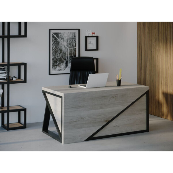 

Компьютерный стол Skandi Wood SW108 Канзас 160 х 80 х 75 см МДФ+Шпон Дуб Серый (SW10816875GrOMDF)