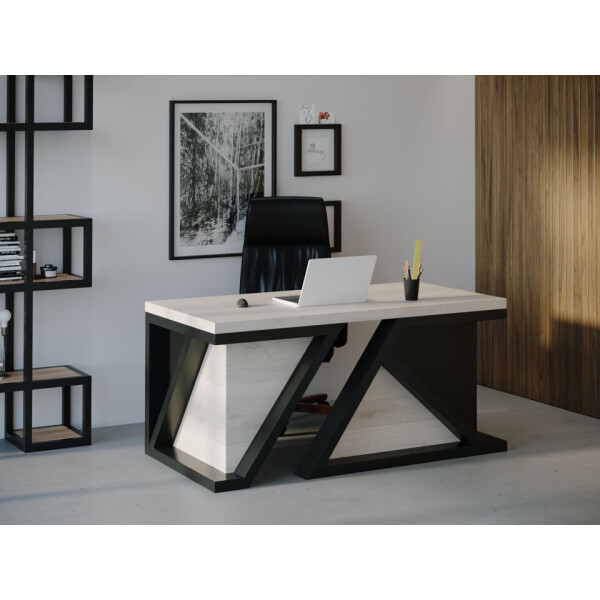 

Компьютерный стол Skandi Wood SW116 Пенсильвания 200 х 80 х 75 см МДФ+Шпон Дуб Белый (SW11620875WhOMDF)