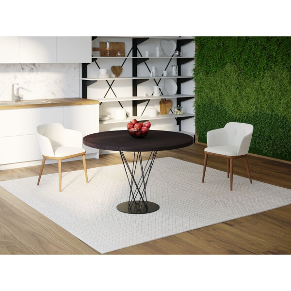 

Обеденный стол Skandi Wood SW067 Монтана Круглый ⌀ 110 см МДФ+Шпон Дуб Венге (SW06711175weOMDF)