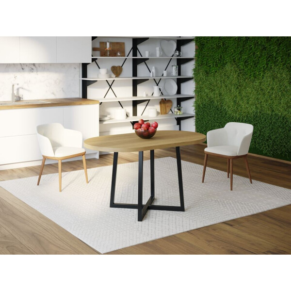 

Обеденный стол Skandi Wood SW049 Невада Круглый ⌀ 150 см МДФ+Шпон Дуб Натуральный (SW04915175NaOMDF)