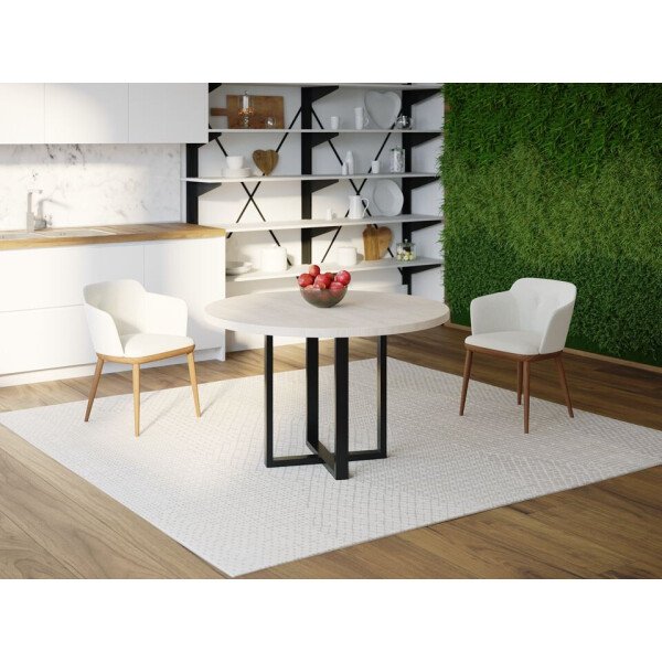 

Обеденный стол Skandi Wood SW079 Нью-Йорк Круглый ⌀ 150 см МДФ+Шпон Дуб Белый (SW07915175WhOMDF)