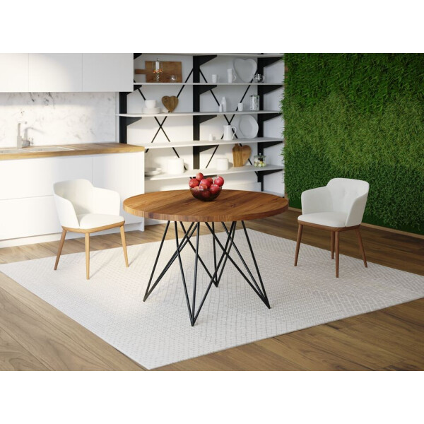 

Обеденный стол Skandi Wood SW089 Теннесси Круглый ⌀ 90 см МДФ+Шпон Дуб Коричневый (SW08990975BrOMDF)