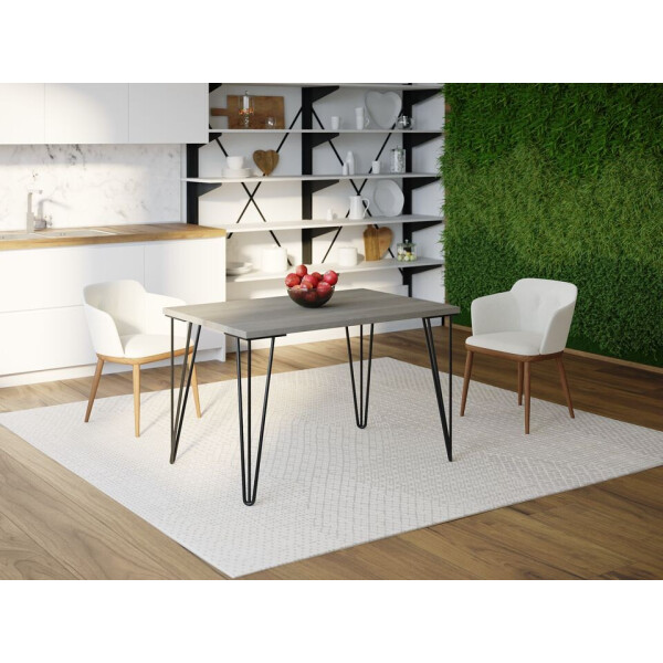 

Обеденный стол Skandi Wood SW051 Кентукки 160 х 80 х 75 см МДФ+Шпон Дуб Темно-Cерый (SW05116875DaOMDF)
