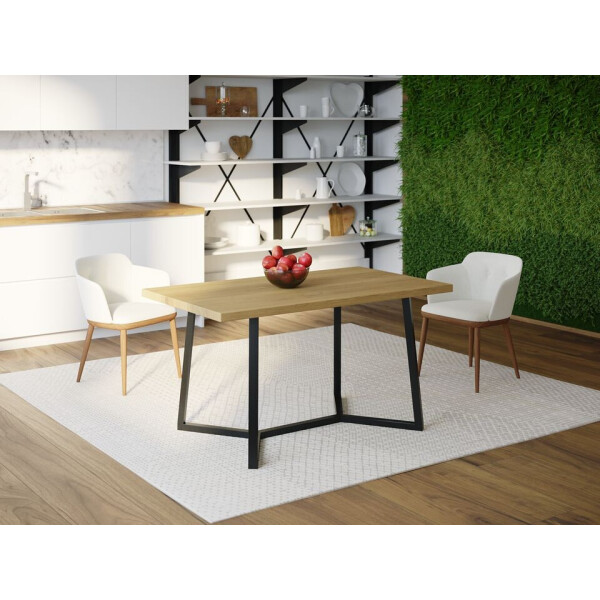 

Обеденный стол Skandi Wood SW064 Луизиана 120 х 80 х 75 см МДФ+Шпон Дуб Натуральный (SW06412875NaOMDF)