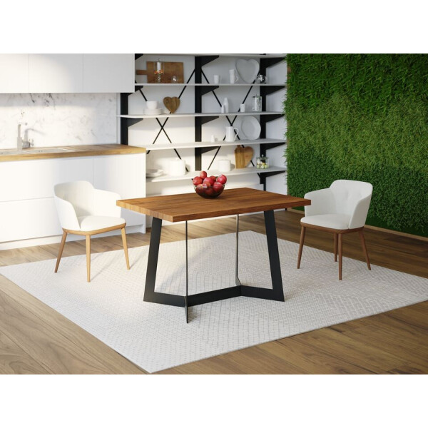 

Обеденный стол Skandi Wood SW063 Нью-Мексико 140 х 80 х 75 см МДФ+Шпон Дуб Коричневый (SW06314875BrOMDF)