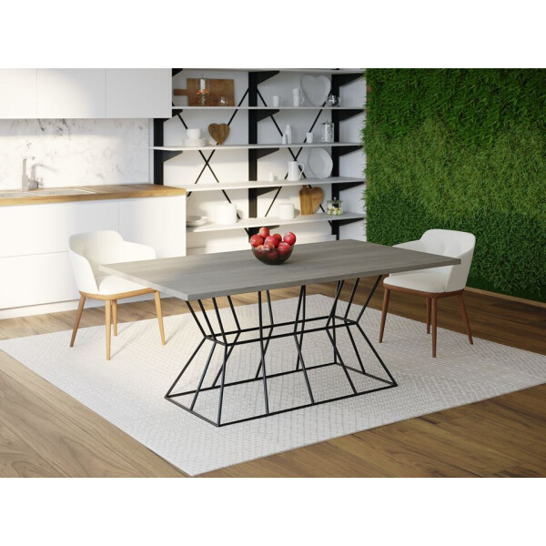 

Обеденный стол Skandi Wood SW077 Олбани 200 х 80 х 75 см МДФ+Шпон Дуб Темно-Cерый (SW07720875DaOMDF)