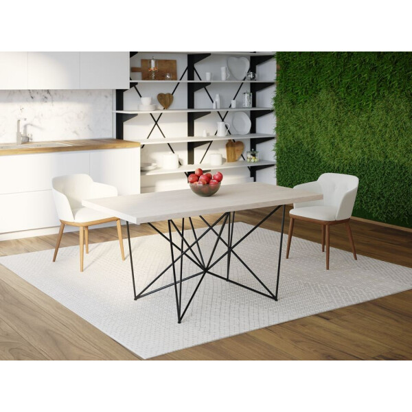 

Обеденный стол Skandi Wood SW078 Сейлем 180 х 80 х 75 см МДФ+Шпон Дуб Белый (SW07818875WhOMDF)