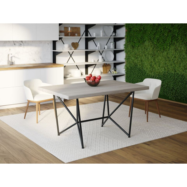

Обеденный стол Skandi Wood SW084 Гаррисберг 160 х 80 х 75 см МДФ+Шпон Дуб Серый (SW08416875GrOMDF)