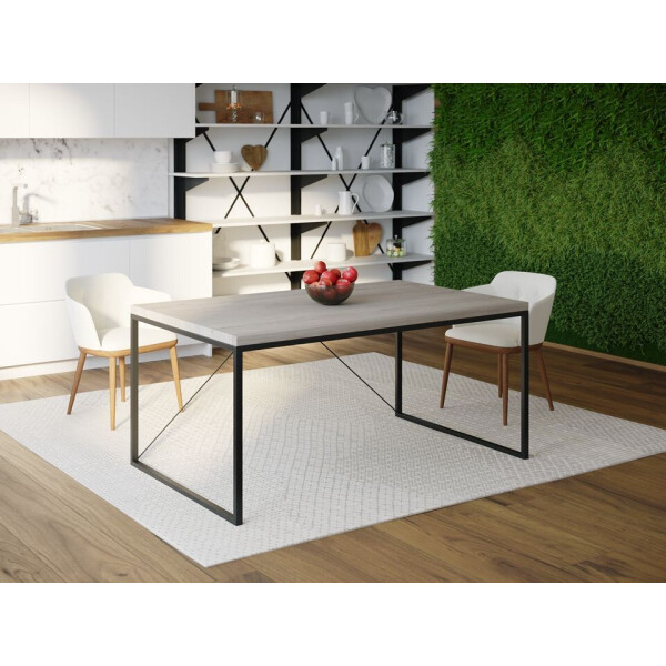 

Обеденный стол Skandi Wood SW098 Остин 200 х 80 х 75 см МДФ+Шпон Дуб Серый (SW09820875GrOMDF)