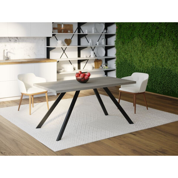 

Обеденный стол Skandi Wood SW091 Колумбия 140 х 80 х 75 см МДФ+Шпон Дуб Темно-Cерый (SW09114875DaOMDF)