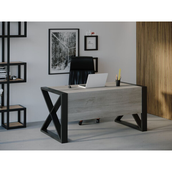 

Компьютерный стол HYGGE HG124 Кьоге 135 х 80 х 75 см ДСП Дуб Серый (HG12413875ClOPar)