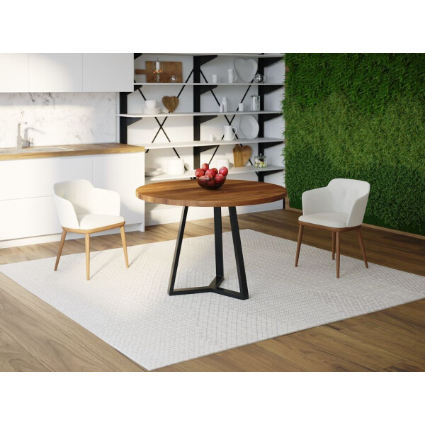 

Обеденный стол HYGGE HG106 Шарлоттенлунд Круглый ⌀ 90 см ДСП Дуб Ореховый (HG10690975waOPar)