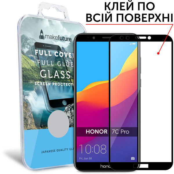 

MakeFuture Full Glue Black для Honor 7C Pro/Huawei Y7/Y7 Prime 2018