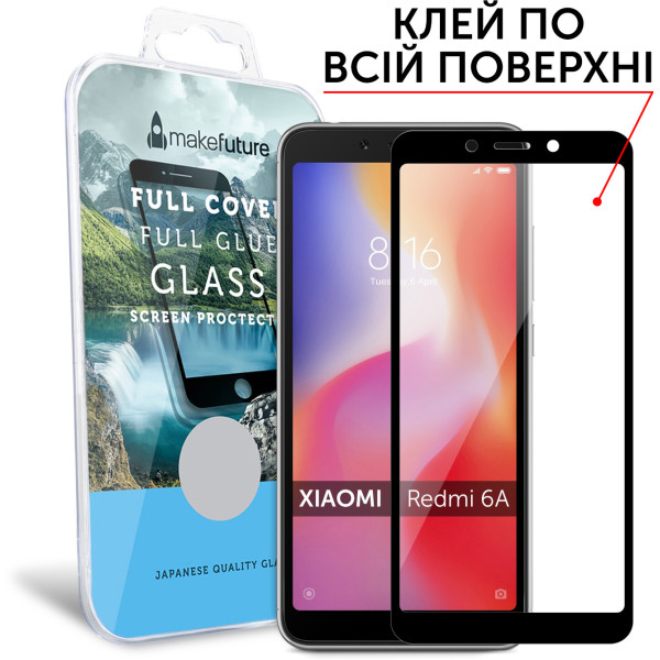 

MakeFuture Full Cover Full Glue Black для Xiaomi Redmi 6A