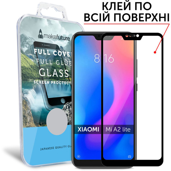 

MakeFuture Full Cover Full Glue Black для Xiaomi Mi A2 Lite