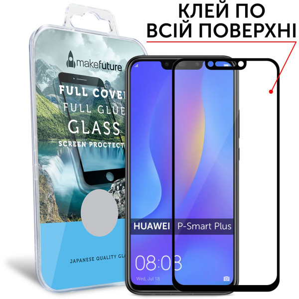 

MakeFuture Full Cover Full Glue Black для Huawei P Smart Plus