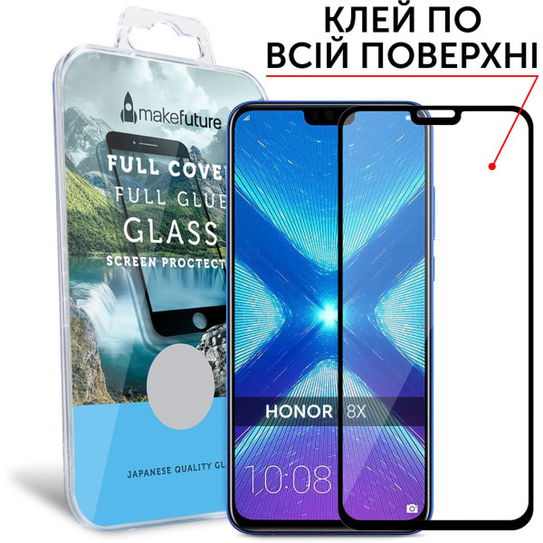 

MakeFuture Full Cover Full Glue Black для Honor 8X