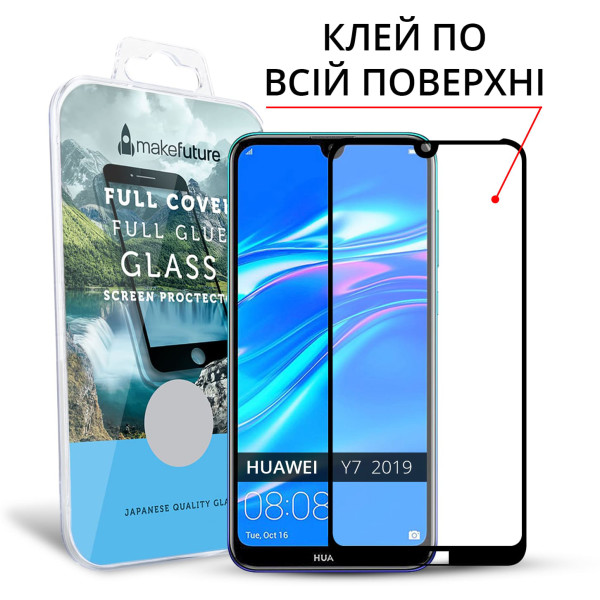 

MakeFuture Full Cover Full Glue Black для Huawei Y7 2019