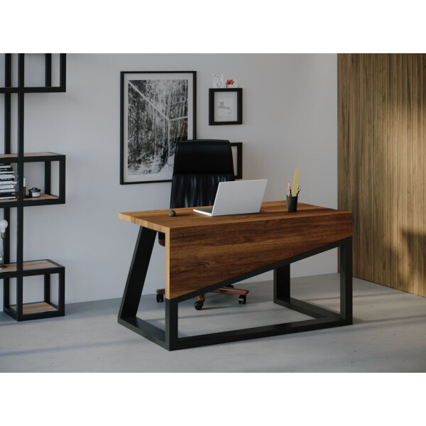 Компьютерный стол HYGGE HG104 Фредеріксберг 135 х 80 х 75 см ДСП Дуб Ореховый (HG10413875waOPar)