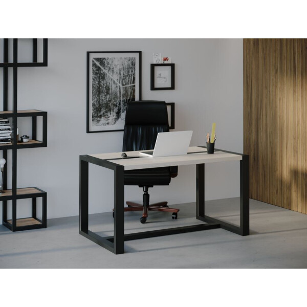 

Компьютерный стол HYGGE HG107 Гладсаксе 135 х 80 х 75 см ДСП Дуб Белый (HG10713875whOPar)
