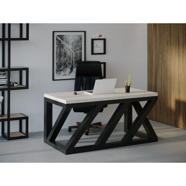 

Компьютерный стол HYGGE HG109 Коллінг 135 х 80 х 75 см ДСП Дуб Белый (HG10913875whOPar)