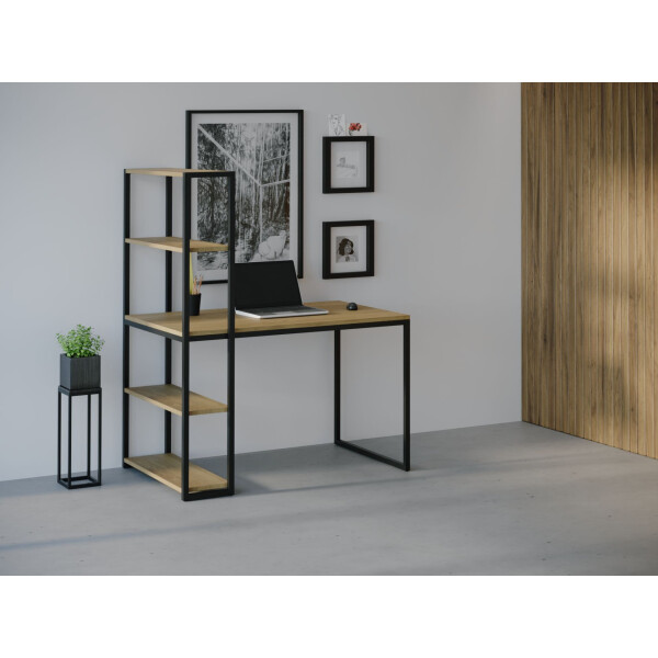 

Компьютерный стол HYGGE HG021 Ліструп 135 х 80 х 75 см ДСП Дуб Светлый (HG02113775RhOPar)
