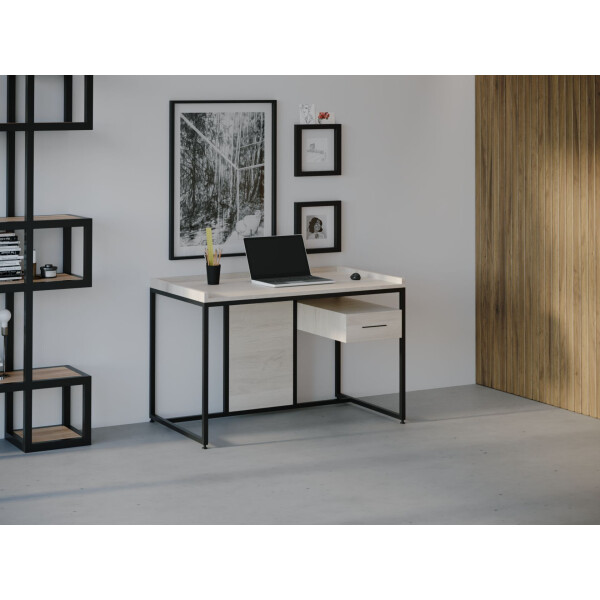 

Компьютерный стол HYGGE HG026 Гейло 150 х 80 х 75 см ДСП Дуб Белый (HG02615775whOPar)