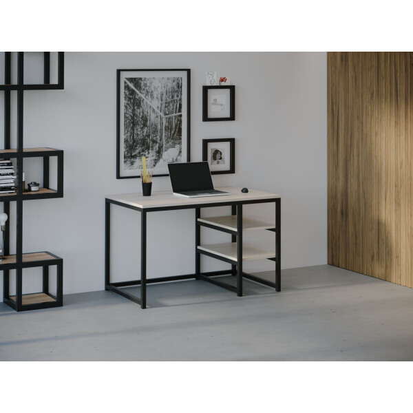 

Компьютерный стол HYGGE HG029 Киркенес 150 х 80 х 75 см ДСП Дуб Белый (HG02915775whOPar)