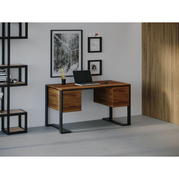 

Компьютерный стол HYGGE HG033 Биф 150 х 80 х 75 см ДСП Дуб Ореховый (HG03315775waOPar)