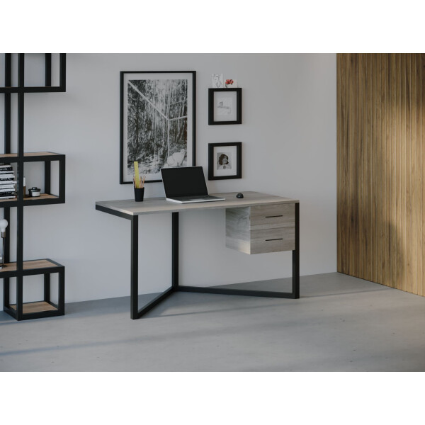 

Компьютерный стол HYGGE HG035 Молде 135 х 80 х 75 см ДСП Дуб Серый (HG03513775ClOPar)