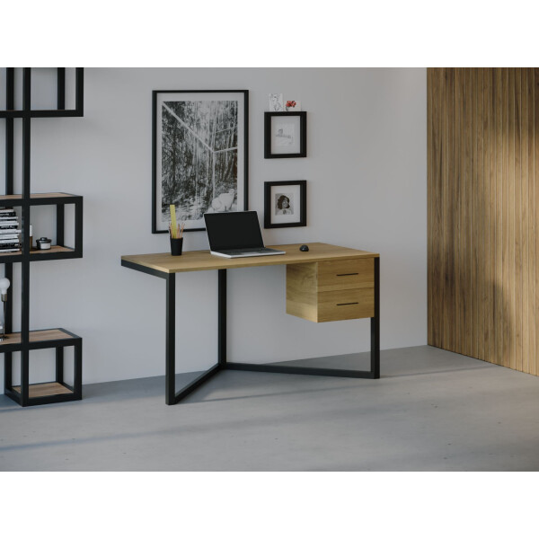 

Компьютерный стол HYGGE HG035 Молде 150 х 80 х 75 см ДСП Дуб Светлый (HG03515775RhOPar)
