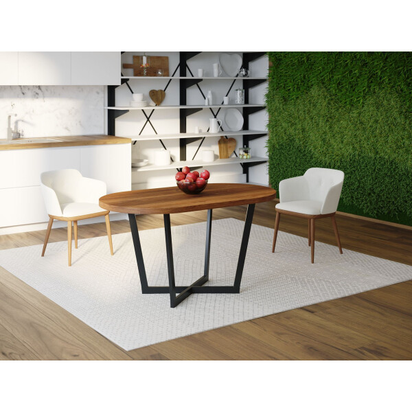 

Обеденный стол HYGGE HG020 Бурно 135 х 80 х 75 см ДСП Дуб Ореховый (HG02013875waOPar)