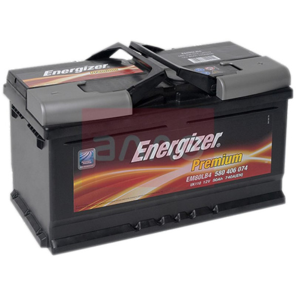 

Автомобильный аккумулятор Energizer Premium 80 Ah 740 A (580406074)