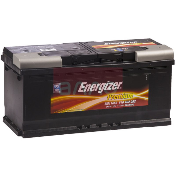 

Автомобильный аккумулятор Energizer Premium 110 Ah 920 A (610402092)