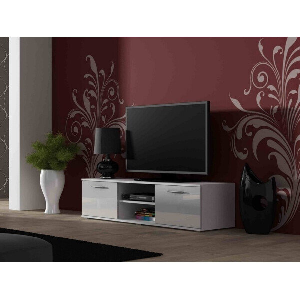 

Тумба под ТВ Soho 140 Cama Белый матовый + Белый глянец