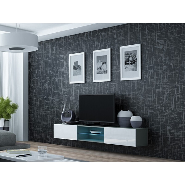 

Комод Vigo Cama Белый матовый + Черный глянец