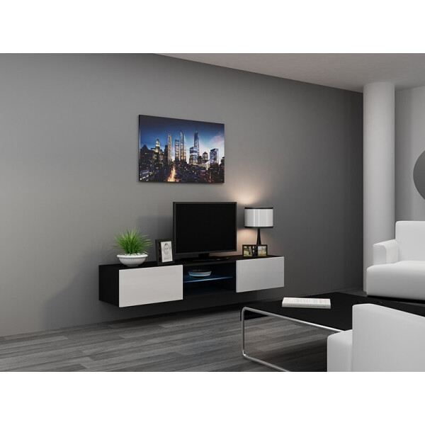 

Витрина подвесная Vigo New Cama Черный матовый + Белый глянец