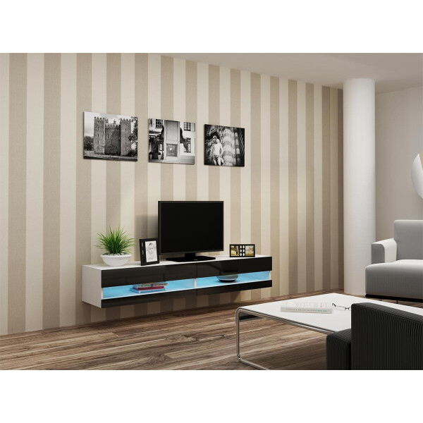 

Тумба под ТВ Vigo New 180 Cama Белый матовый + Белый глянец