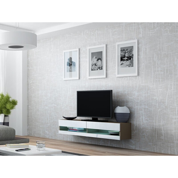 

Тумба под ТВ Vigo New 180 Cama Латте матовый + Белый глянец