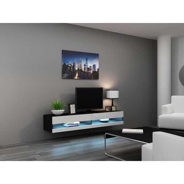

Тумба под ТВ Vigo New 180 Cama Белый матовый + Латте глянец