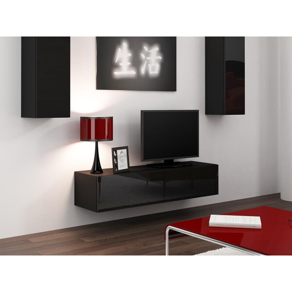 

Витрина подвесная Vigo New Cama Белый матовый + Черный глянец